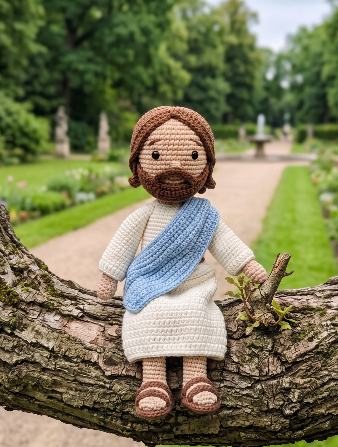 Jesus crochet plushie