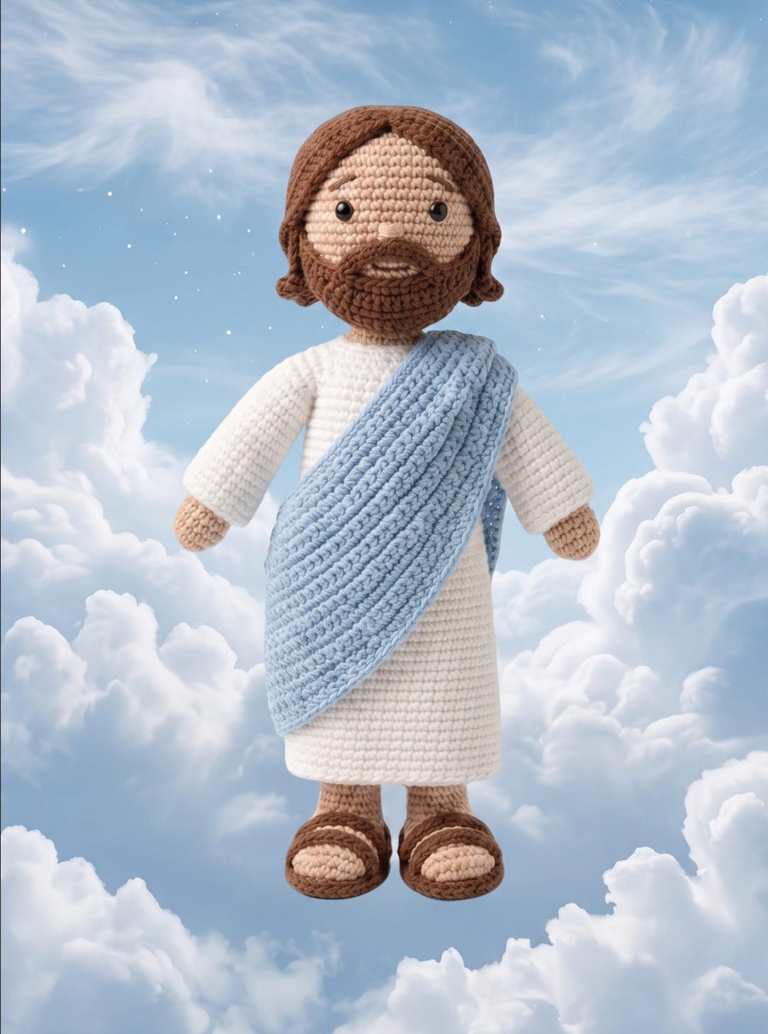 Jesus crochet plushie