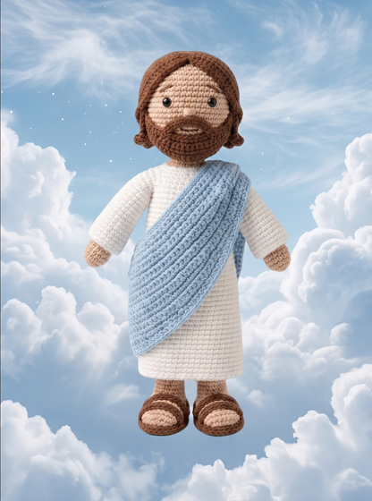 Jesus crochet plushie
