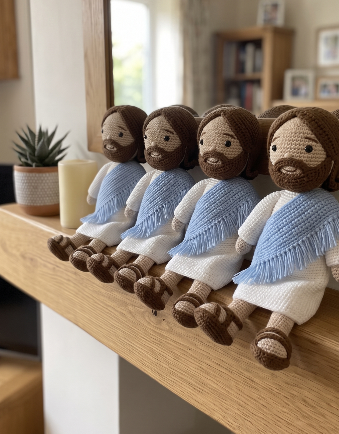 Jesus crochet plushie